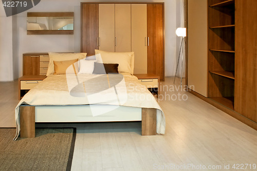 Image of Wooden bedroom