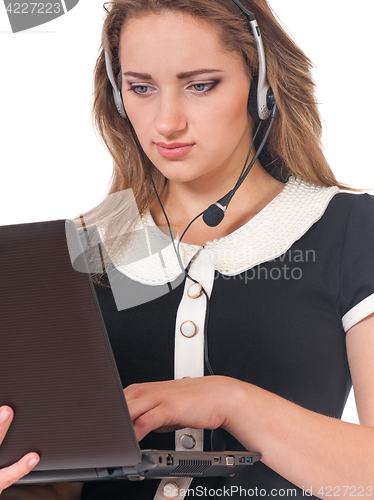 Image of Business woman on white