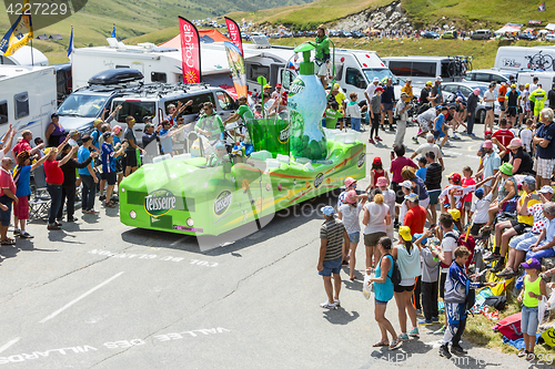 Image of Teisseire Vehicle in Alps - Tour de France 2015