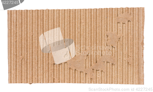 Image of Piece of corrugated cardboard