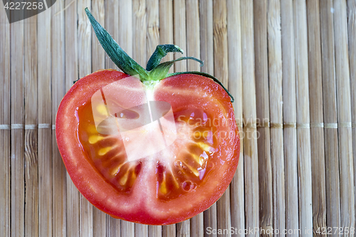 Image of Slice of ripe tomato