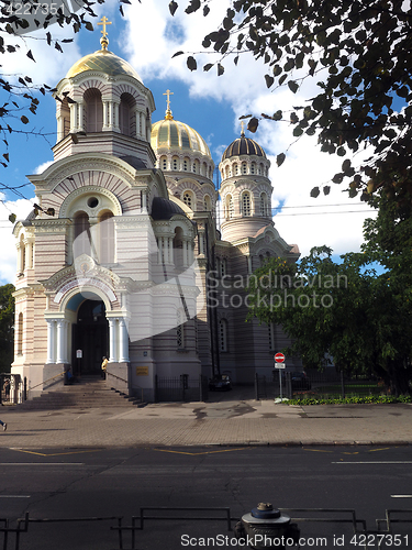 Image of editorial The Navity of Christ Orthodox Cathedral Riga Latvia