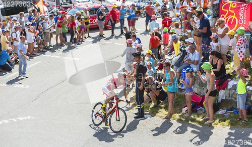 Image of The Cyclist Luis Angel Mate Mardones on Col du Glandon - Tour de