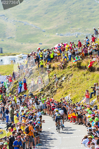 Image of Group of Cyclists on Col du Glandon - Tour de France 2015