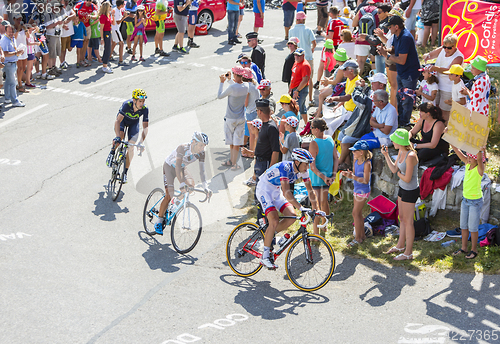 Image of Group of Cyclists on Col du Glandon - Tour de France 2015