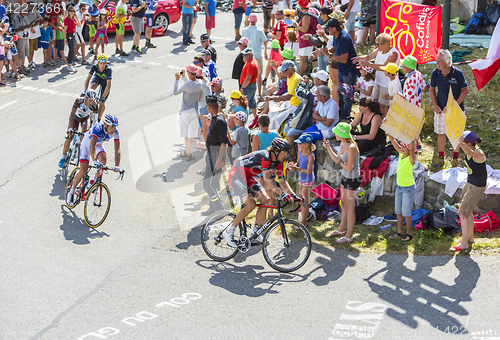 Image of Group of Cyclists on Col du Glandon - Tour de France 2015