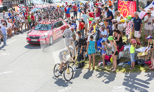 Image of The Cyclist Reinardt Janse van Rensburg on Col du Glandon - Tour