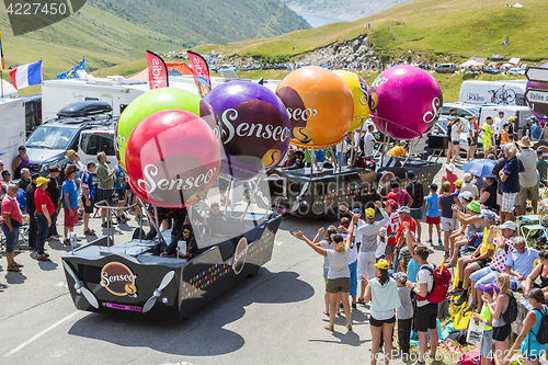 Image of Senseo Caravan in Alps - Tour de France 2015