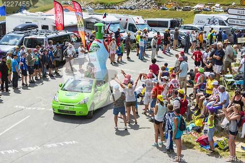 Image of Teisseire Vehicle in Alps - Tour de France 2015