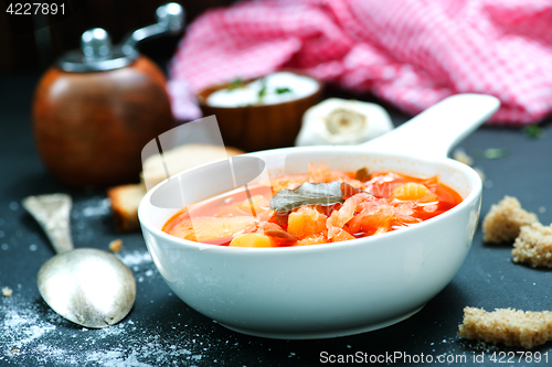 Image of soup with beet