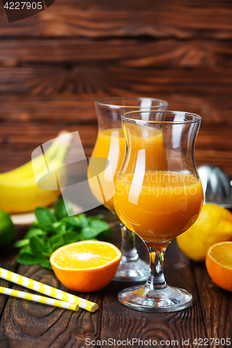 Image of fruits and juice