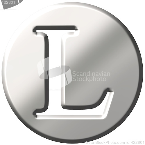 Image of 3D Steel Letter L