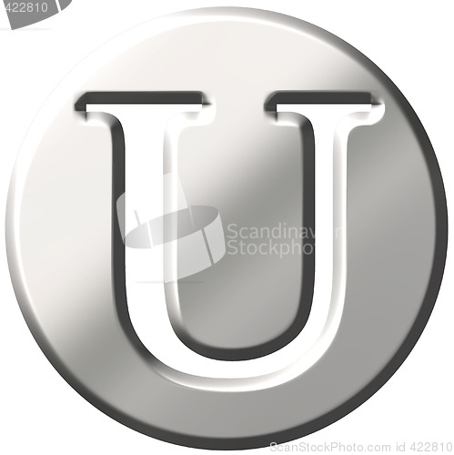 Image of 3D Steel Letter U