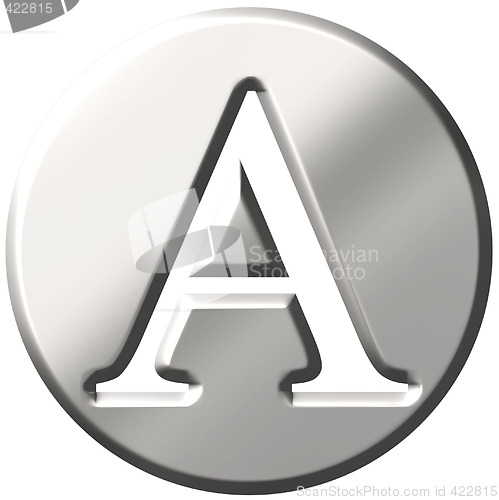 Image of 3D Steel Letter A