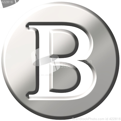 Image of 3D Steel Letter B