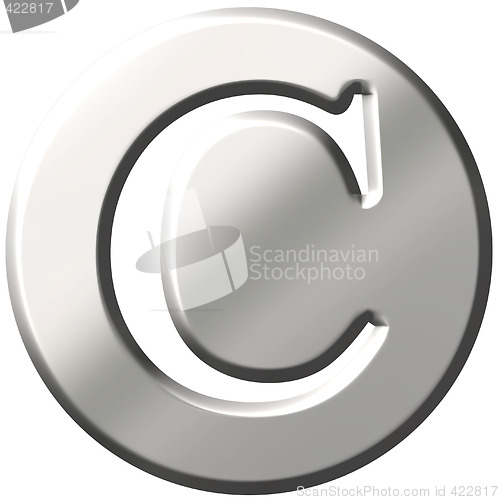 Image of 3D Steel Letter C