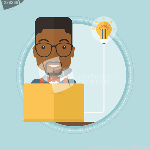 Image of Businessman having business idea.