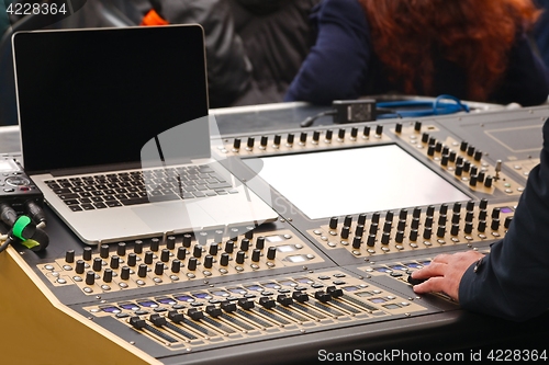 Image of Audio Mixer Board