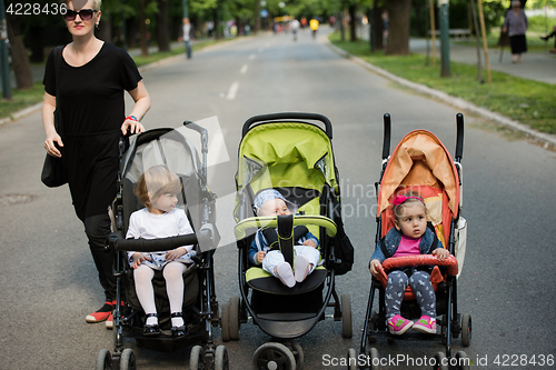 Image of babies in the park