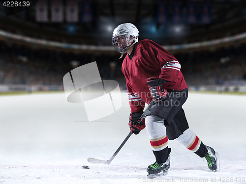 Image of ice hockey player in action