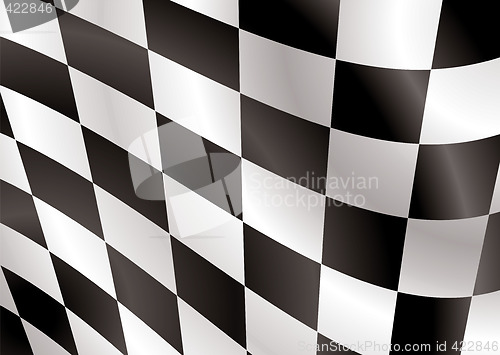 Image of checkered flag flap