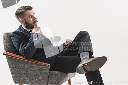 Image of Portrait of stylish handsome young man