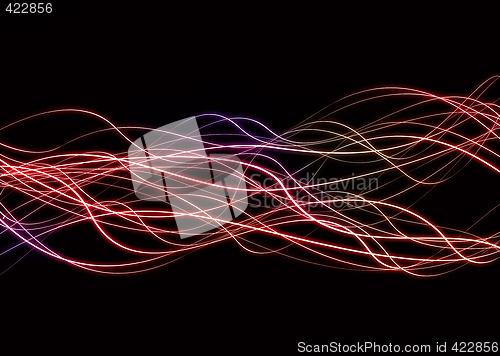 Image of wave lines neon centre