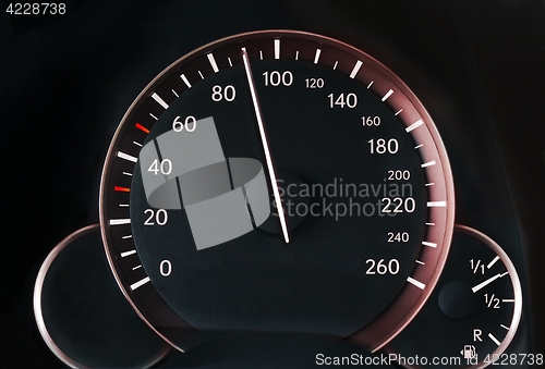 Image of Speedometer of a car