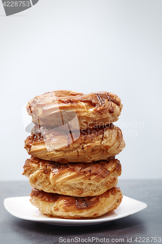 Image of Glazed Doughnuts on a dessert plate