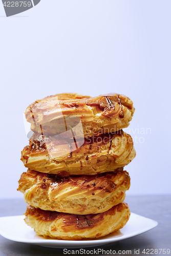 Image of Glazed Doughnuts on a dessert plate