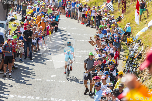 Image of The Cyclist Dmitriy Gruzdev  on Col du Glandon - Tour de France 