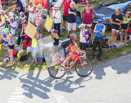 Image of The Cyclist Martin Elmiger  on Col du Glandon - Tour de France 2