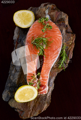 Image of Raw Salmon Steak