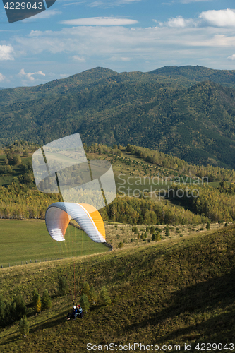 Image of Paragliding in mountains