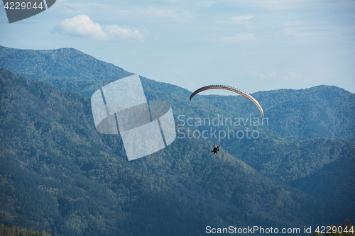 Image of Paragliding in mountains