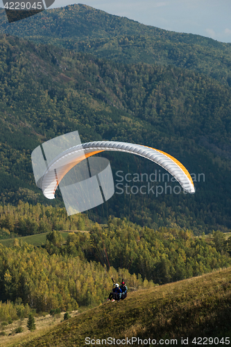 Image of Paragliding in mountains