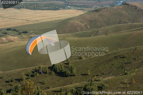 Image of Paragliding in mountains