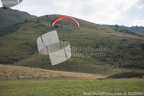 Image of Paragliding in mountains