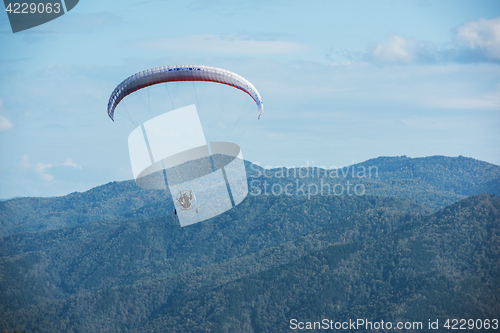 Image of Paragliding in mountains