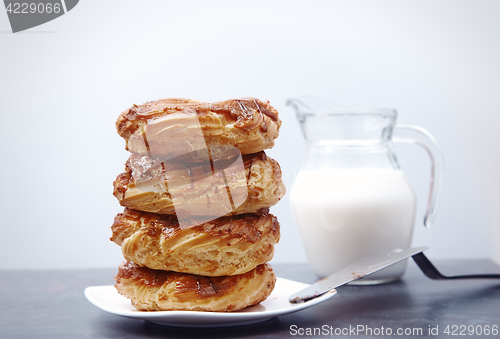 Image of Glazed Doughnuts on a dessert plate