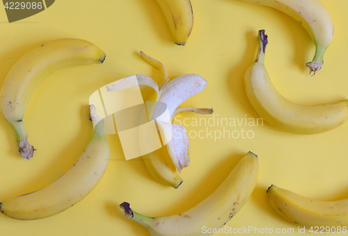 Image of Ripe bananas set