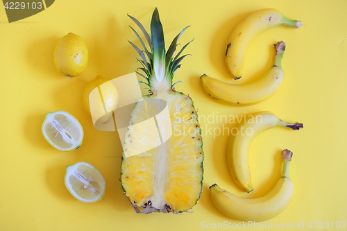 Image of Fruits from above 