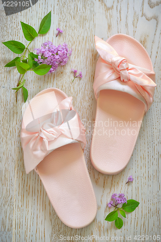 Image of Rose pink woman slippers