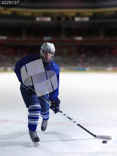 Image of ice hockey player in action