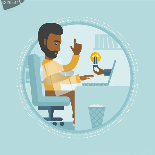 Image of Successful business idea vector illustration.