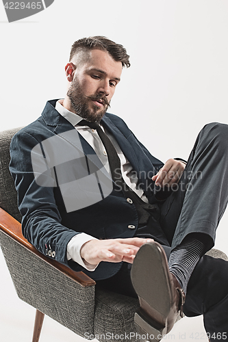 Image of Portrait of stylish handsome young man