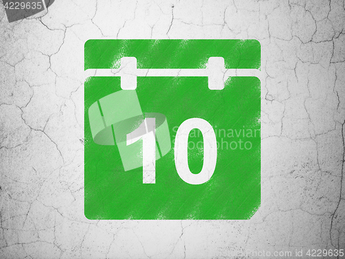 Image of Time concept: Calendar on wall background
