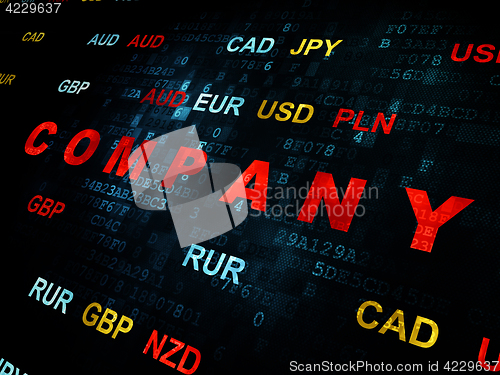Image of Business concept: Company on Digital background