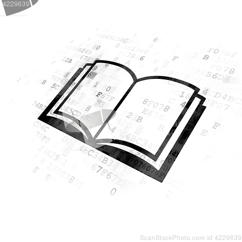 Image of Learning concept: Book on Digital background