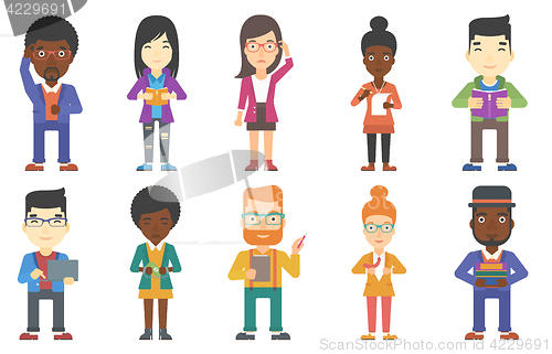 Image of Vector set of business characters.